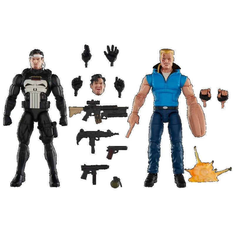 New Original Hasbro Marvel Legends Series Punisher and Bushwacker Action Figure Toys Gift Model