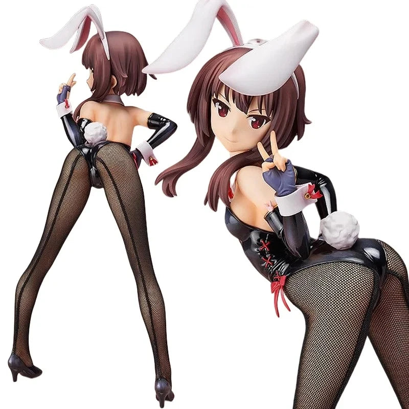 B-STYLE – KonoSuba 2: Megumin Bunny Ver. 1/4 Komplette Figur Anime PVC Actionfigur Spielzeugspiel Sammlermodell Puppe