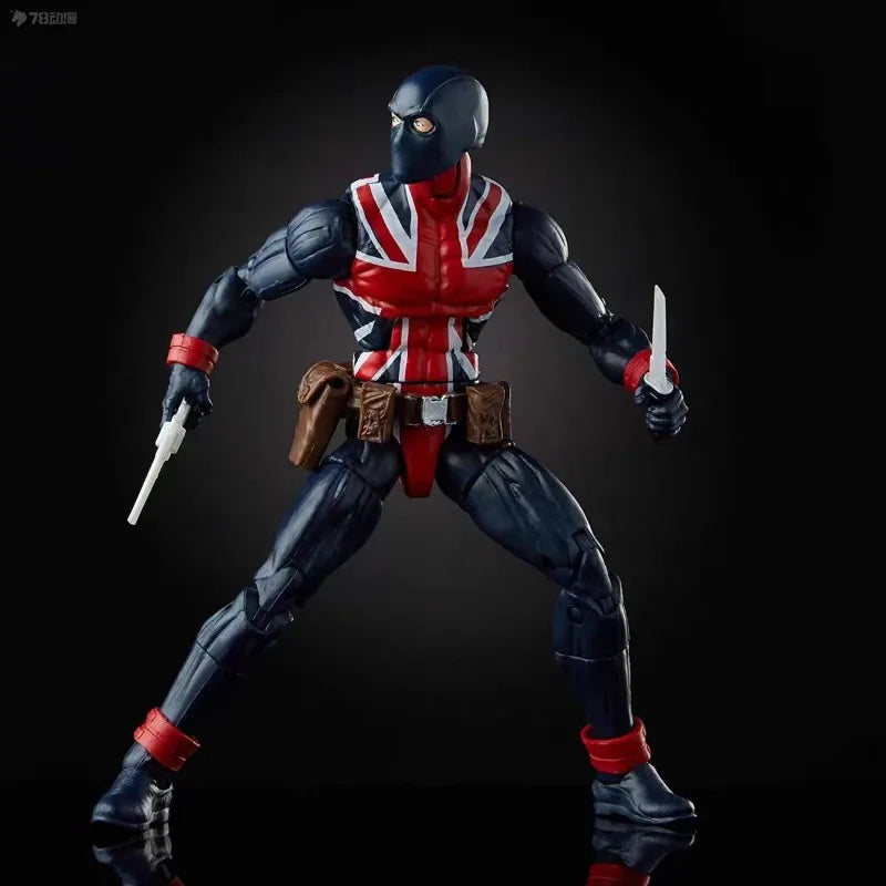 Original Hasbro Marvel Legends Series Union Jack Anime Figures Collection Toys Models