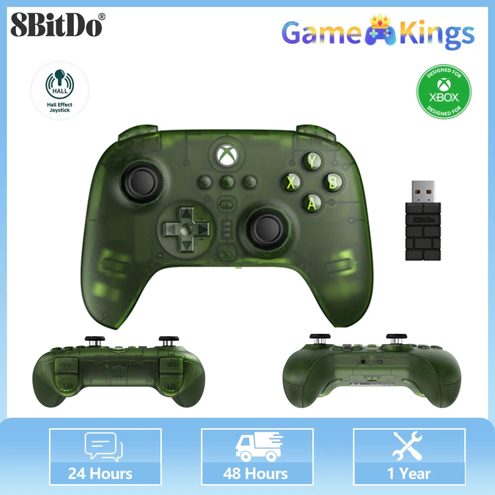 8Bitdo Ultimate 3-mode Hall Effect Joysticks/Hall Trigger Controller with Charging Dock, Wired for Xbox Series X|S, Xbox One,