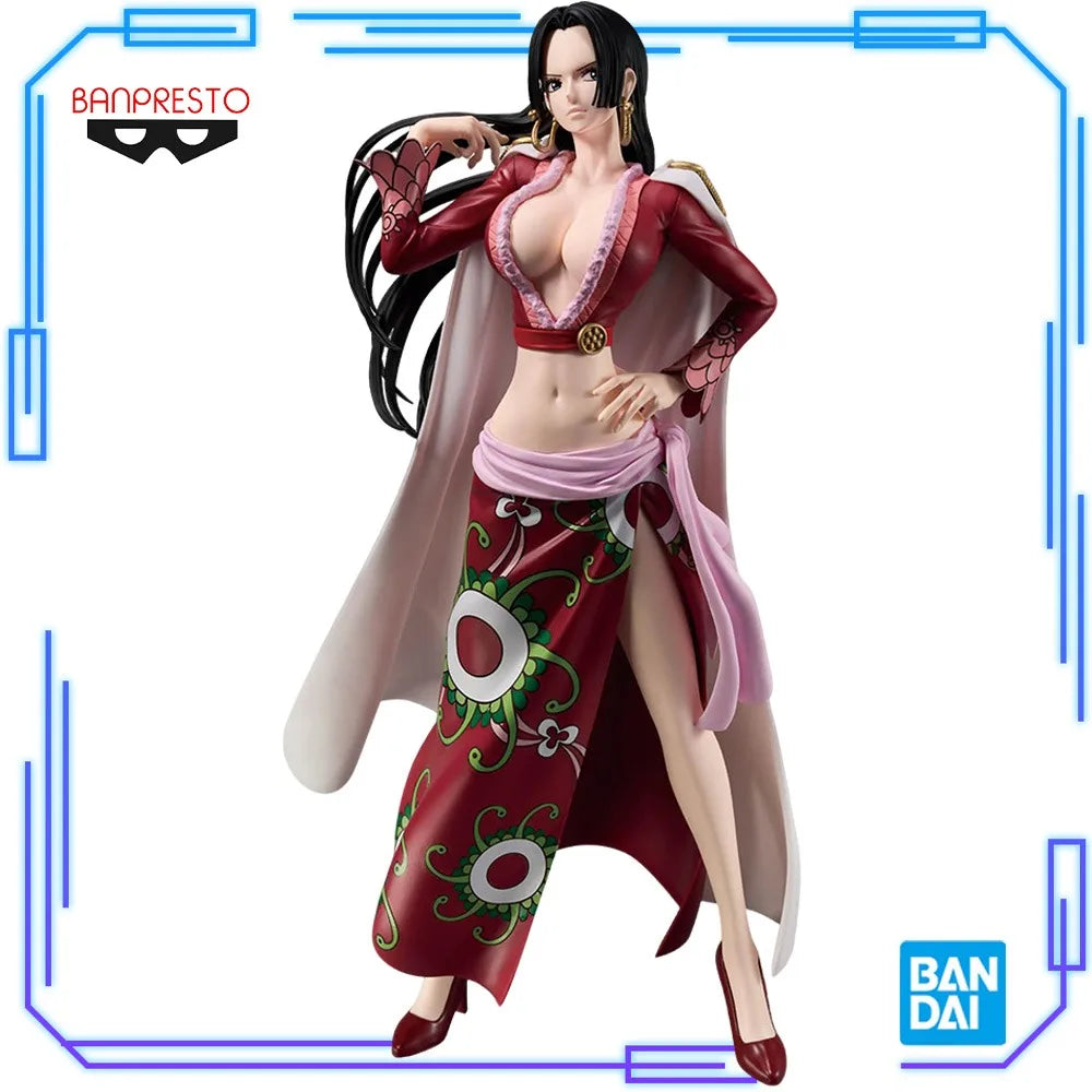 In Stock Bandai Original Genuine Banpresto Anime One Piece Boa Hancock Grandista 28cm Collections Model Toy Figure Birthday Gift