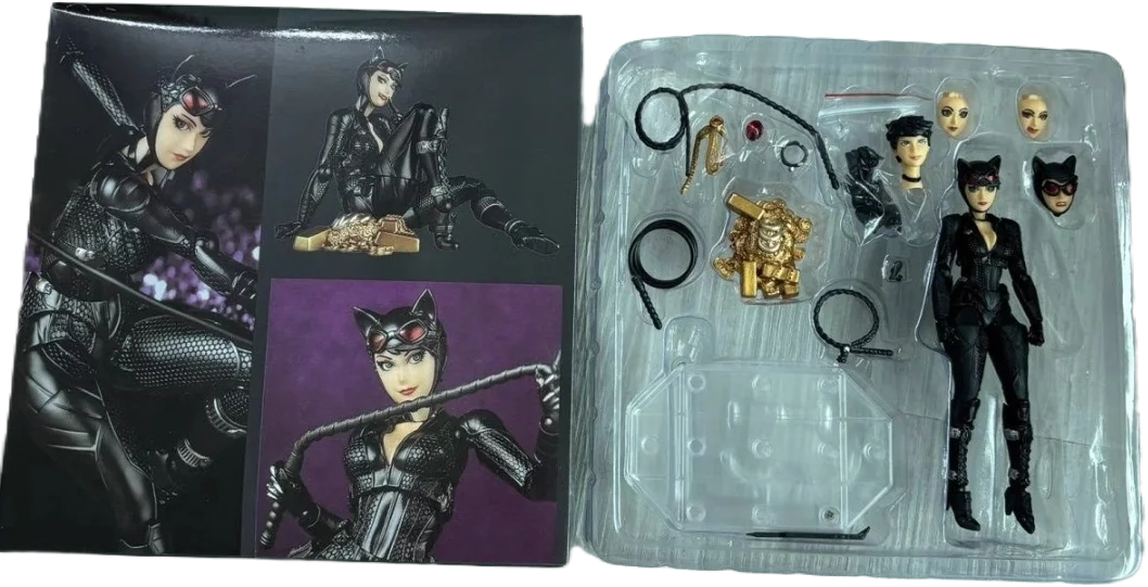 In Stock Arkahm Factory MAX Factory Catwoman Kaiyodo Revoltech YamaguchiFigurine Ko Model Action Figure Customized Gifts Toys