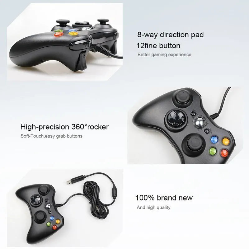Gamepad For Xbox 360 Wire Controller For XBOX 360 Console 2.4G Wireless Joystick