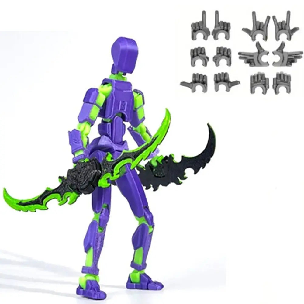 Desktop Decoration 3D Printed T13 Action Figure ABS Shapeshift Robot Robot Dummy Action Figures Model Multi-Jointed Movable