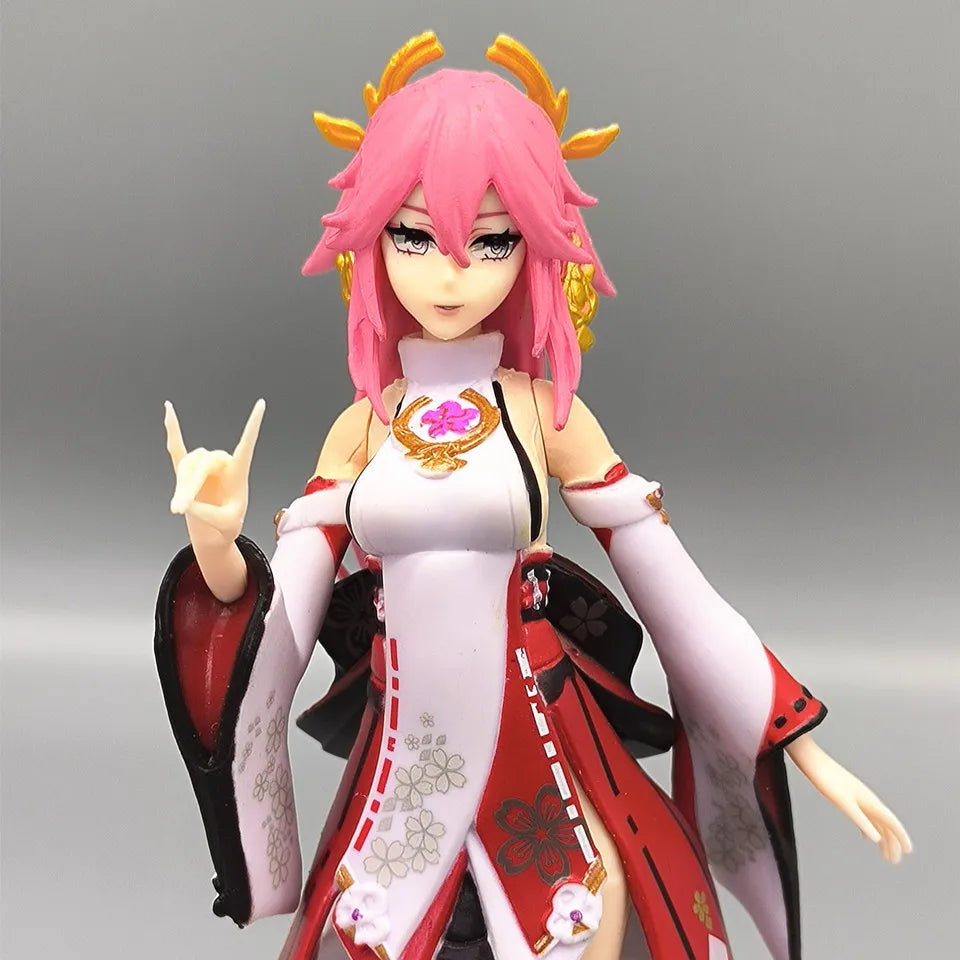 Genshin Impact Venti Anime Figure Genshin Impact Yae Miko Action Figure Klee/Qiqi/Xiao/Hu Tao Figure Collectible Doll Toys