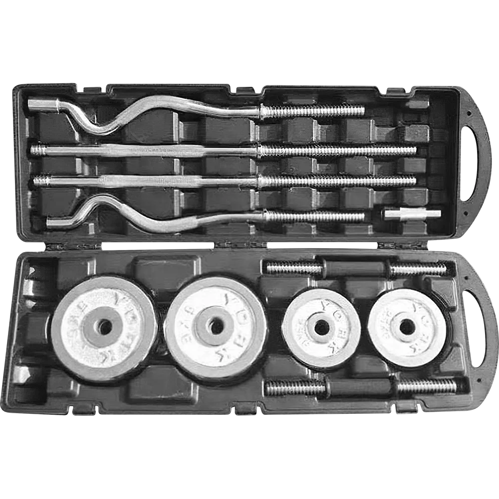 Galvanisieren Sie die Plattierung der 55kg Fitness-Ausrüstungs-Turnhallen-Gewichte, die justierbare Hantel eingestellt werden