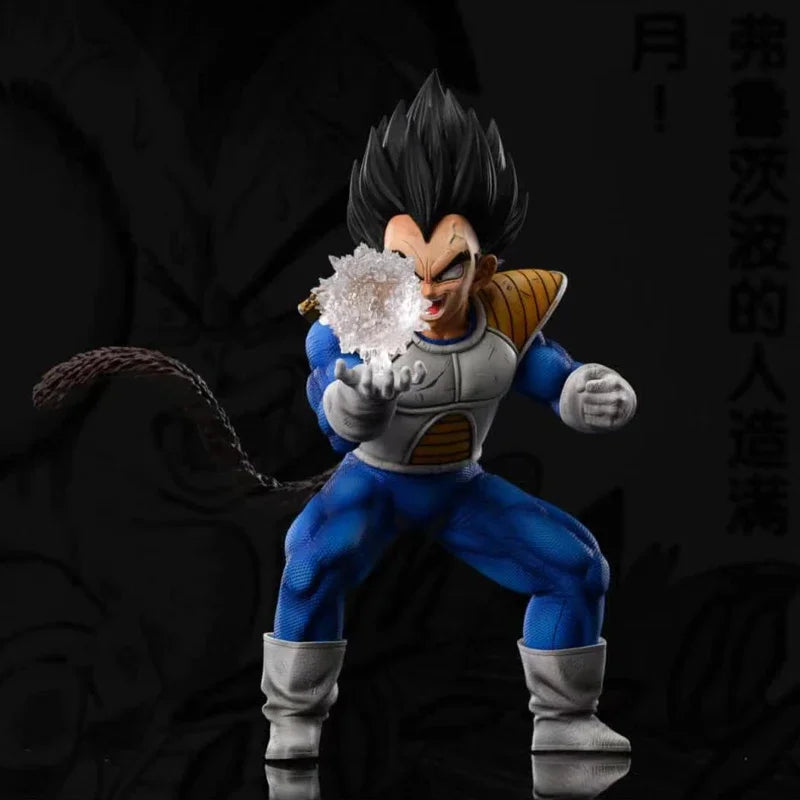 17CM Аниме Dragon Ball Z Vegeta Фигура Vegeta Статуя с Изкуствена Луна PVC Фигурки Колекция Модел Играчки Подаръци