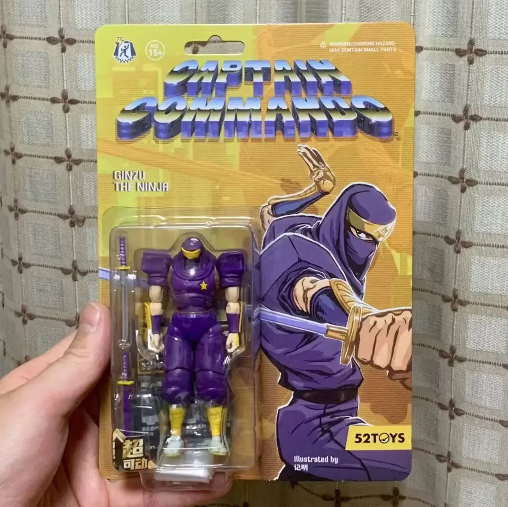 In Stock 52TOYS CAPCOM Captain Commando Figure Mack The Knife Ginzu The Ninja Baby Head Action Figure Collectible Statue Model