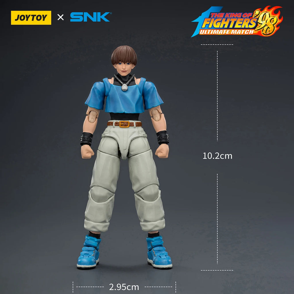 JOYTOY SNK KOF'98UM Action Figure 1/18 Orochi Team Yashiro Nanakase/Shermie/Chris Articulated Joints Figurine Model Surprise Toy
