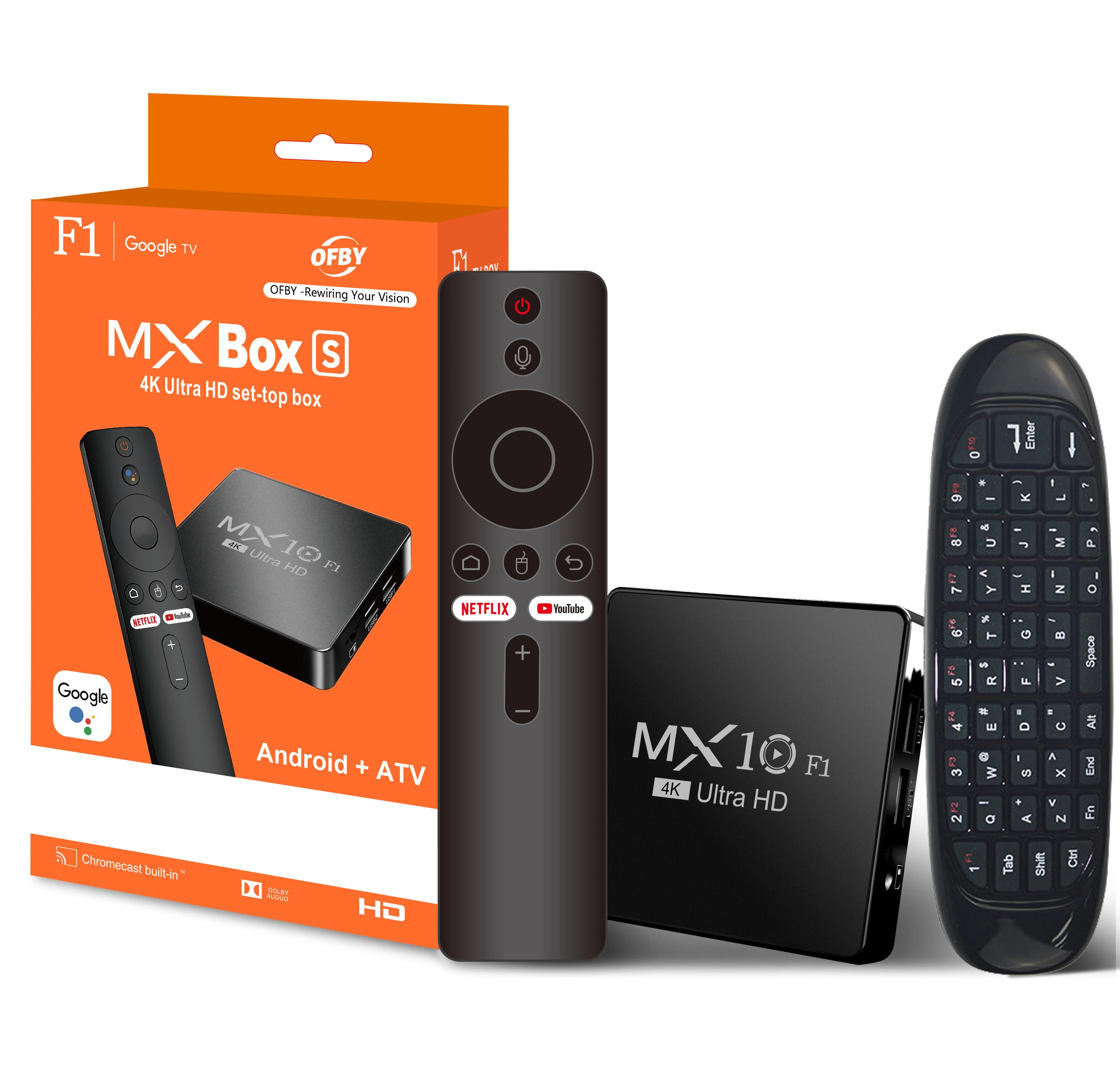 Smart TV Android Box MX10 F1 Android 13 Allwinner H313 Cortex™-A53 Build in Wi-Fi 2.4G + BT5.0 Set-Top TV Box