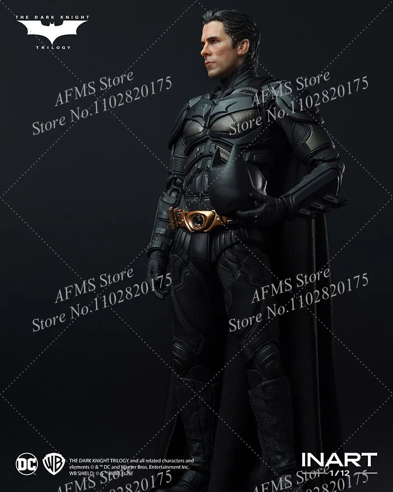 INART 1/12 Men Soldier Bat Hero Christian Bale The Dark Knight Rises Eternal Fight Hero 6Inch Action Figure Model Collection