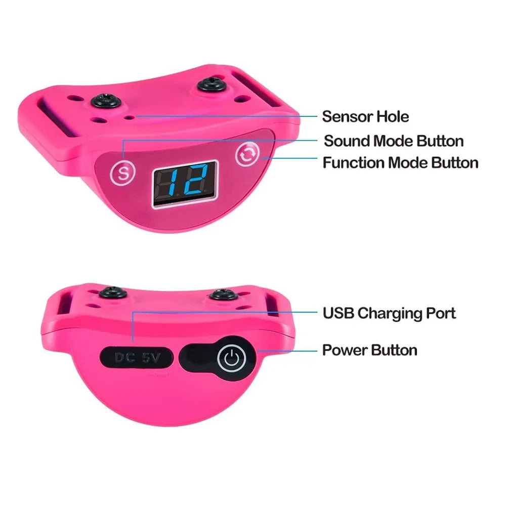 No Shock Automatic Cat Training Collar Stop Meowing with Safe Vibration, Anti Bark Vibration 5 Adjustable Levels for All Cats