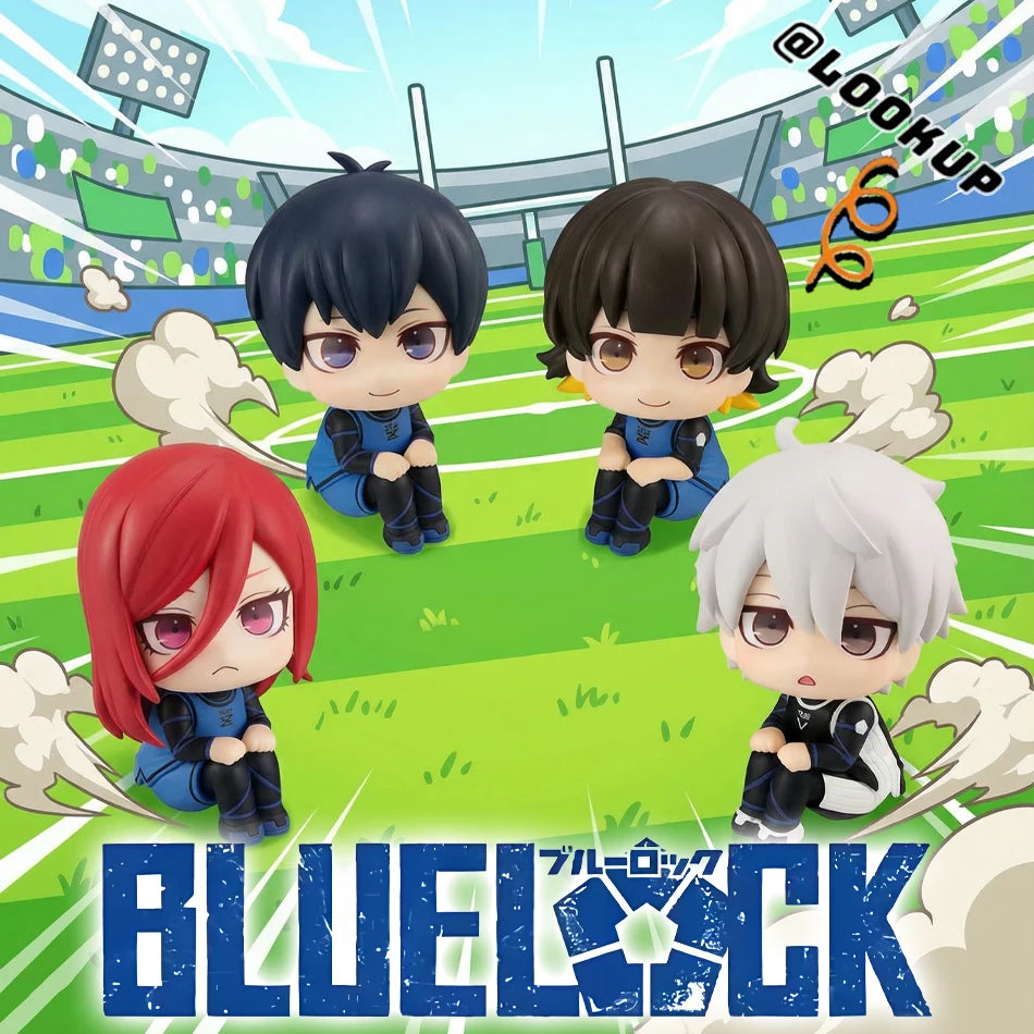 10cm Blue Lock Look Up Q Version Isagi Yoichi Bachira Meguru Chigiri Hyoma Nagi Seishiro PVC Action Figure Model Toys Kids Gifts