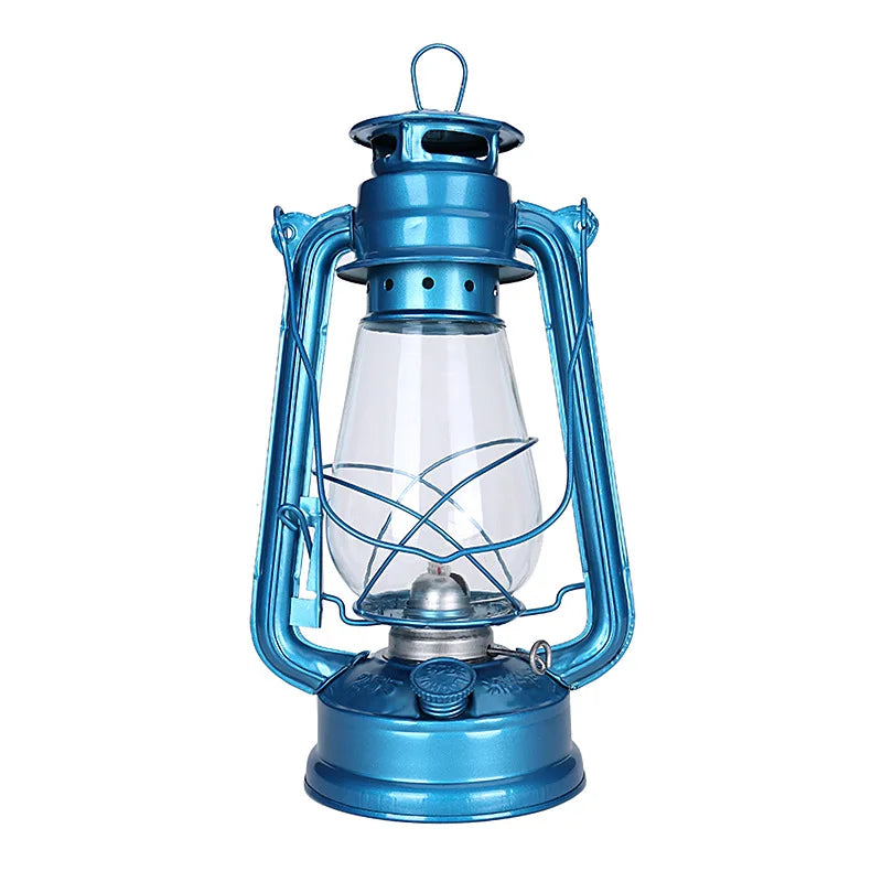 31cm retro kerosene lamp horse lamp Mediterranean style retro decorative lamp camping lamp hanging lamp bronze color