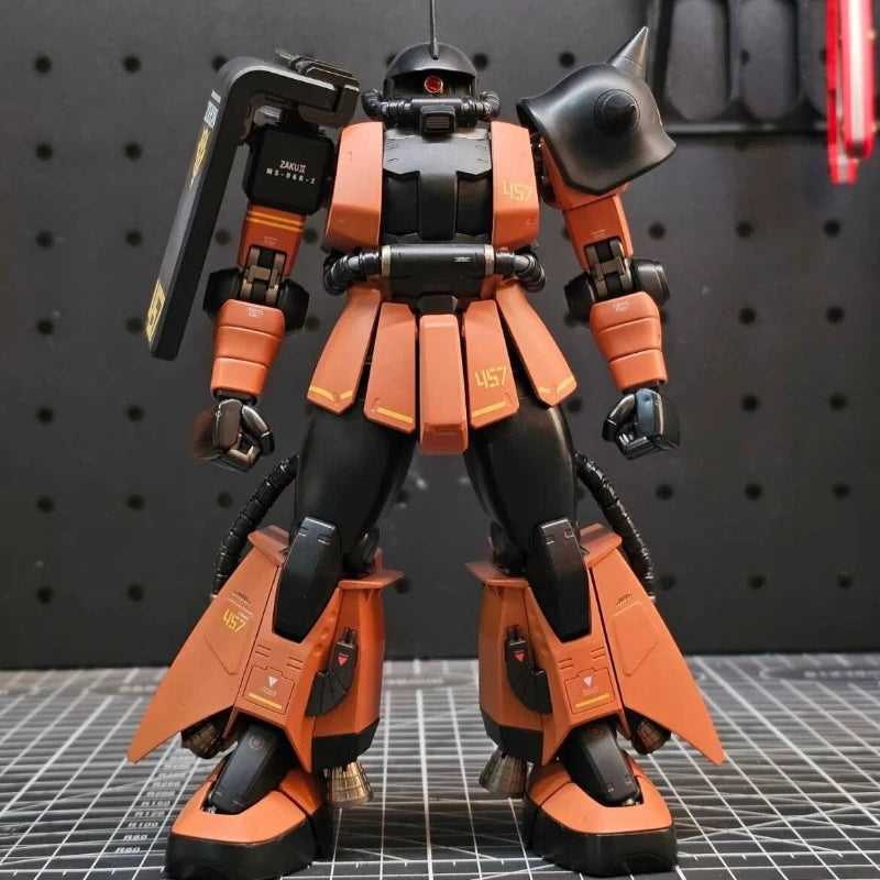 In Stock Bandai Pb Mg Ms-06r-2 Zaku Ⅱ Gabi Hazard Custom Mobile Suit Assemble Model Kit For Gundam Model Collectors Hobbyists