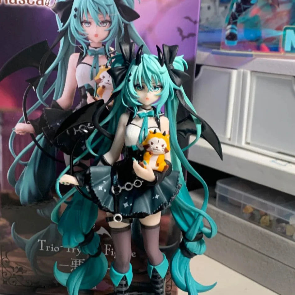FuRyu Trio-Try-iT Hatsune Miku Rascal The Raccoon Demon Style PVC Anime Action Figures Model Collection Toys