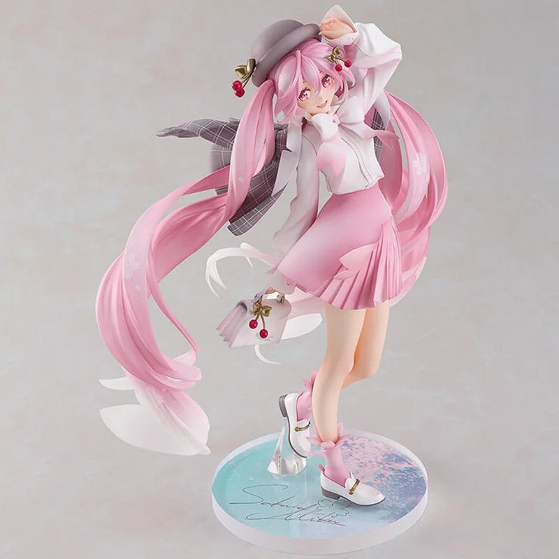 GSC Original Genuine Vocaloid Hatsune Miku 1/6 Sakura Hanami Outfit Ver. 28cm Collections Model Anime Girl Toy Figures Xmas Gift