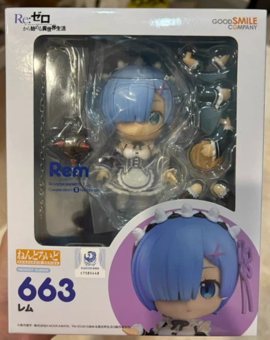 【SF】In Stock GSC Nendoron 663 Re Life A Different World From Zero REM Figures Model Collection Gift