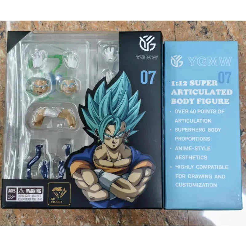 In Stock Ygmw Toys Vegito Figure Dragon Ball Super Saiyan God Vegito Vegetto Anime Action Figures Figurine Model Gifts Toys