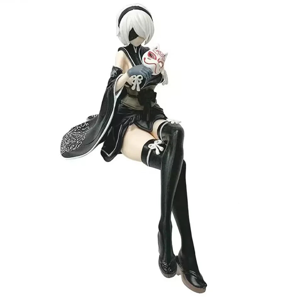 17-22CM NieR:Automata Yorha Type A2/2B Sexy Fox PVC Anime Action Figures Model Collection Ornament Anime Cartoon Model Toy Gift