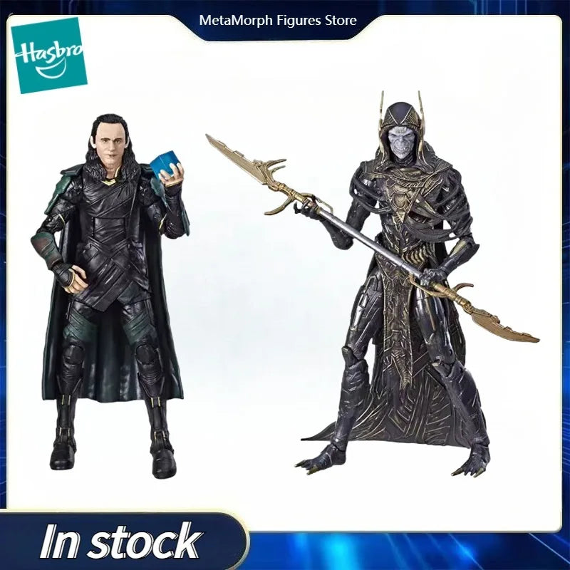 Original Hasbro Marvel Legends Series Marvel Avengers Infinity War Loki Corvus Glaive Anime Figure Toy Collection Model