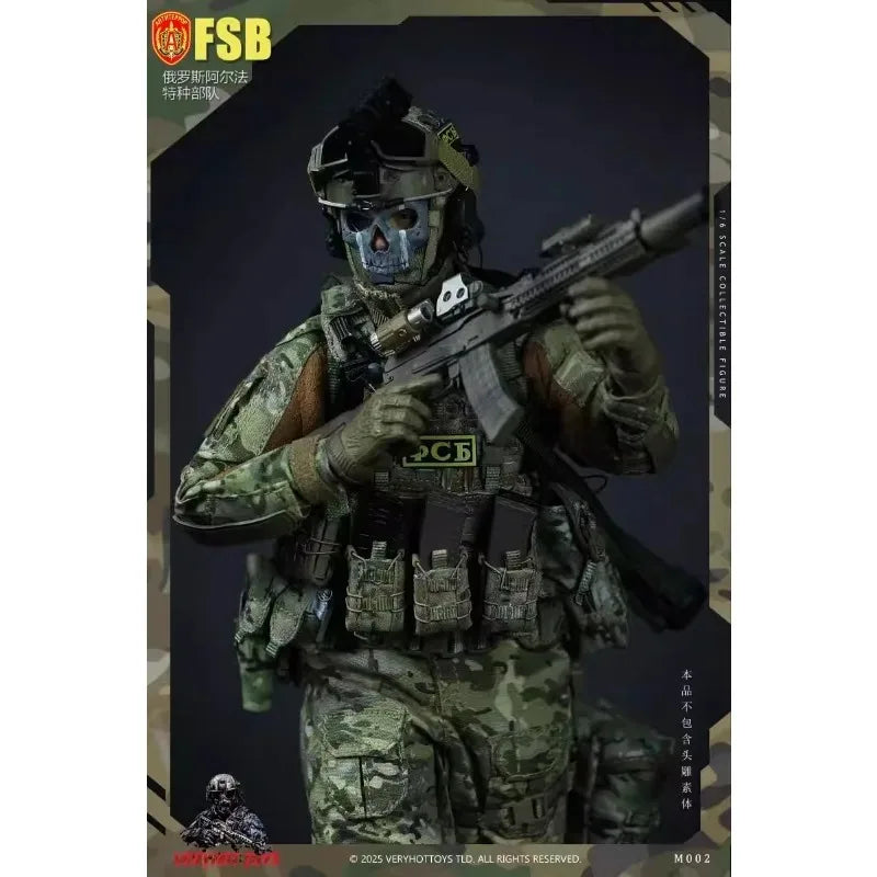 VERYHOT M002 Presale 1/6 Scale Male Russian Alpha Special Forces Clothes Set Model Fit 12'' Action Figure Body Doll Set Model