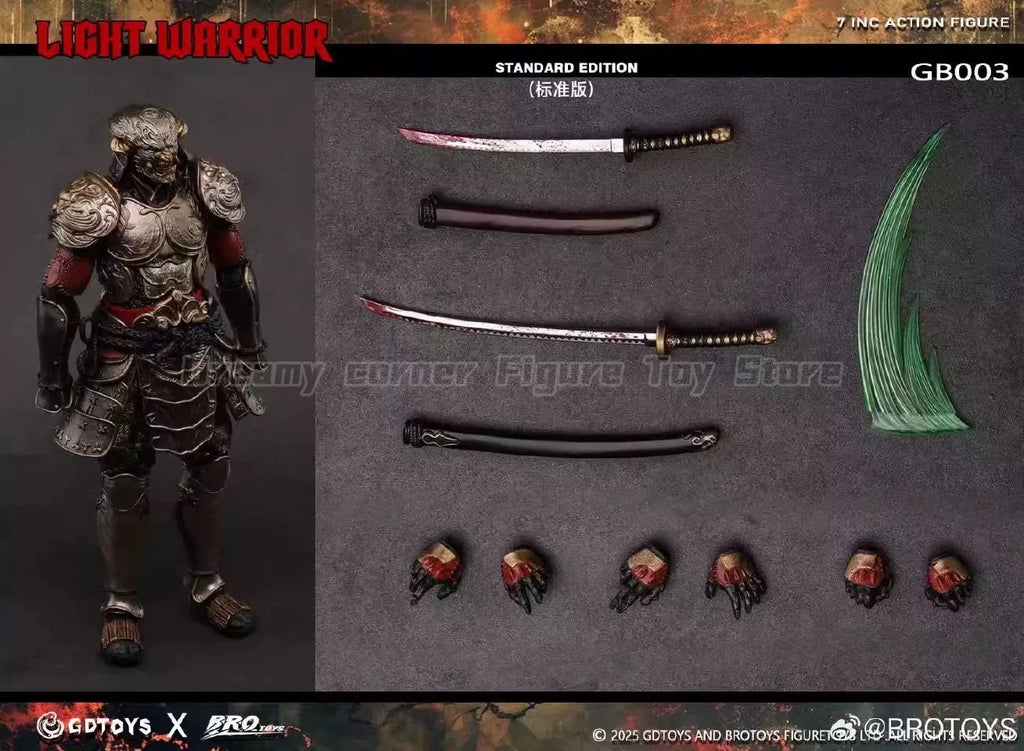 【Pre-sale】Original BROTOYS GB003 LIGHT WARRIOR 1/12 Action Figure Collection Ornament Model