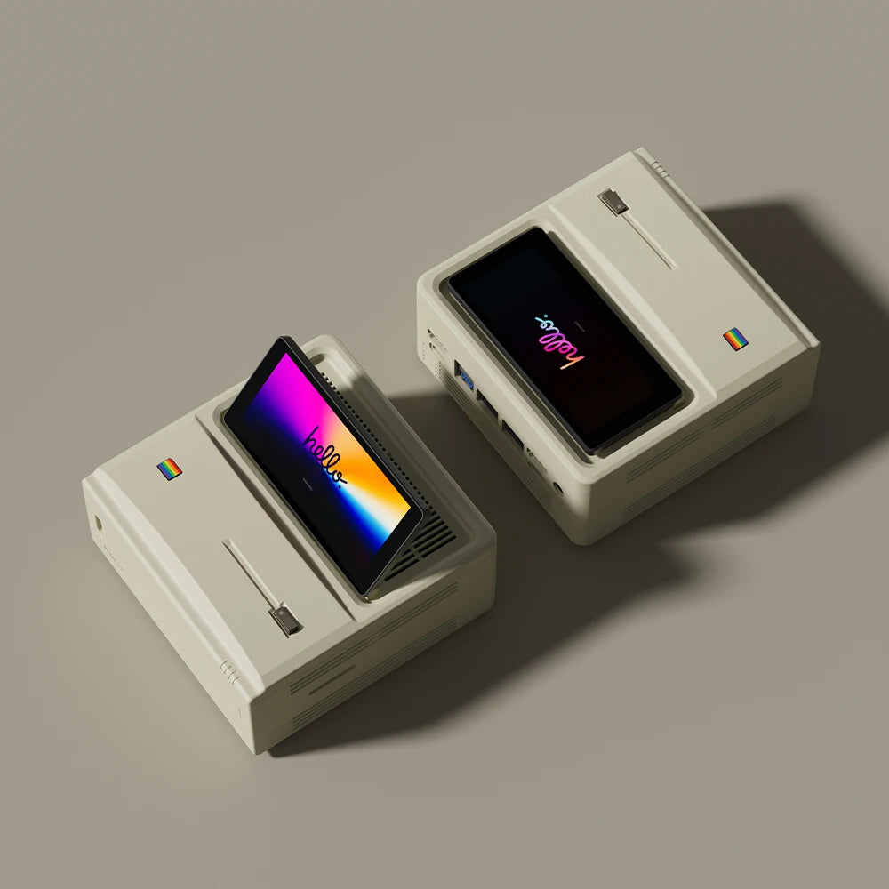 AYANEO Retro Mini PC AM01S AMD Ryzen 7 8745HS Flip Secondary Screen Design Mini PC Desktop Computer