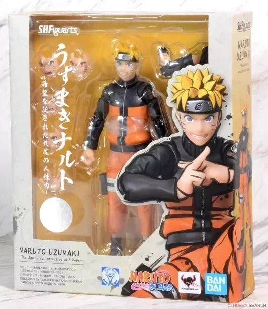Bandai In Stock Original box S.H.Figuarts SHF NARUTO UZUMAKI SAGE MODE action anime model kit finished toy gifts for kids