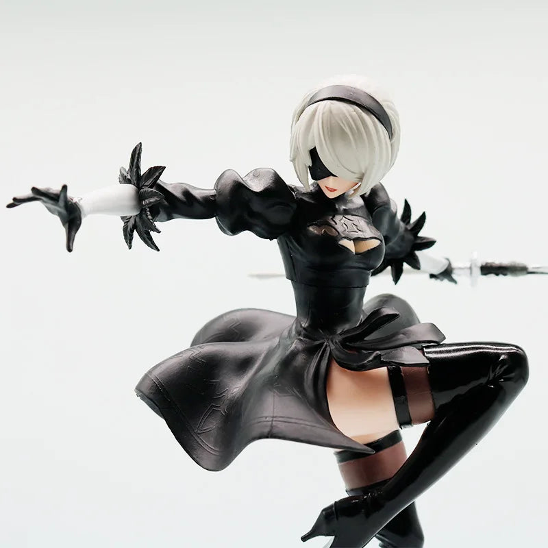 Nier Automata Yorha 2b Figure Anime Game Pvc Collectible Statue Pc Case Decoration Desktop Ornament Action Figure Model Toy Gift
