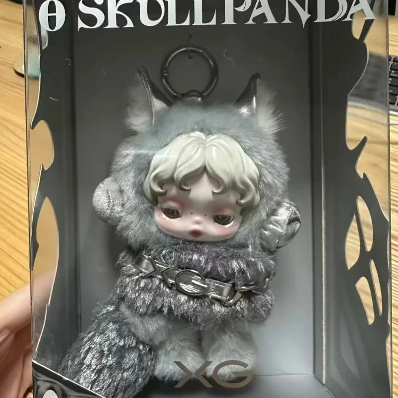 POPMART XG x SKULLPANDA Japan Limited Edition SP Action figure Hanging Card Trendy and fashionable collectibles toy SP xmas gift