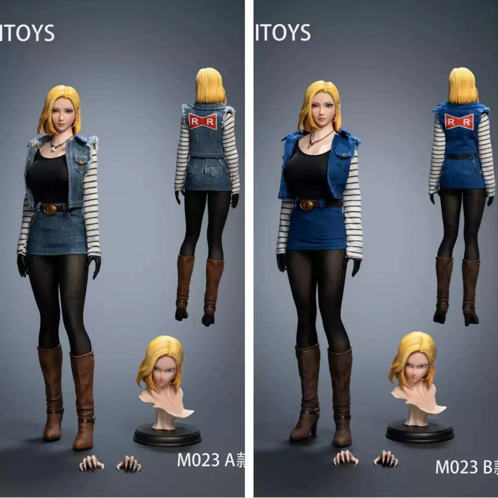 Iminitoys M024 1/6 Lazuli Denim Clothing Suit & Head Sculpt Model Fit 12'' Figure Body