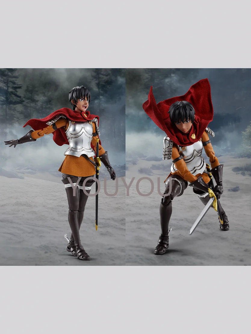 Original BANDAI S.H.Figuarts Casca Caska Band of The Hawk Berserk Anime Figure Toys PVC Movable Joint