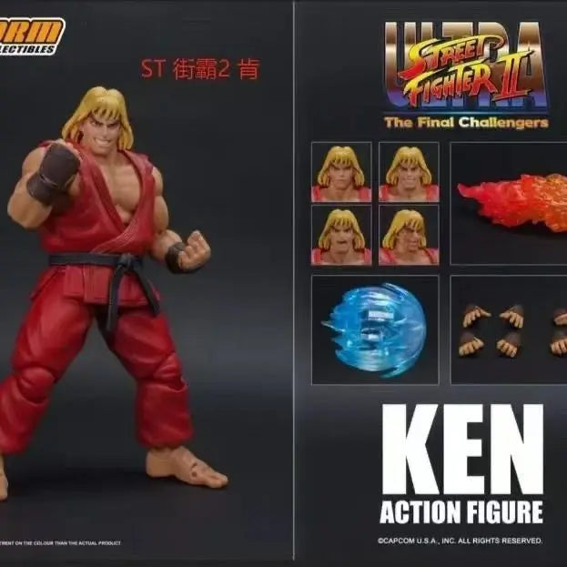 Ultra Street Fighter Ken Masters Action Figure Storm Toys Usfii: The Final Challengers Figure Movable Collection Model Toys Gift