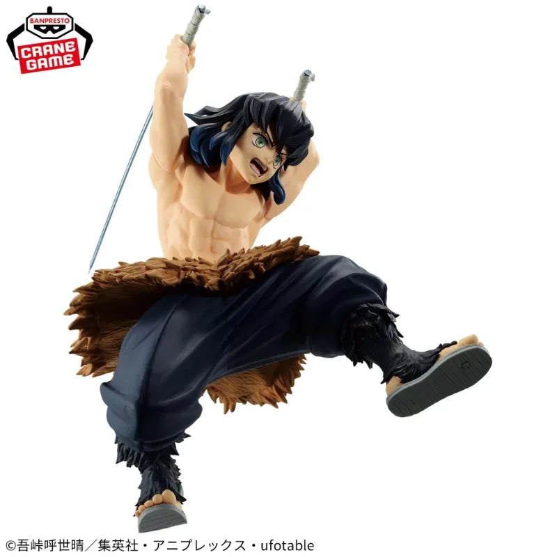 В наличност BANDAI Banpresto Demon Slayer VIBRATION STARS Hashibira Inosuke PVC Аниме Фигурки Модел Колекция Играчка Подарък