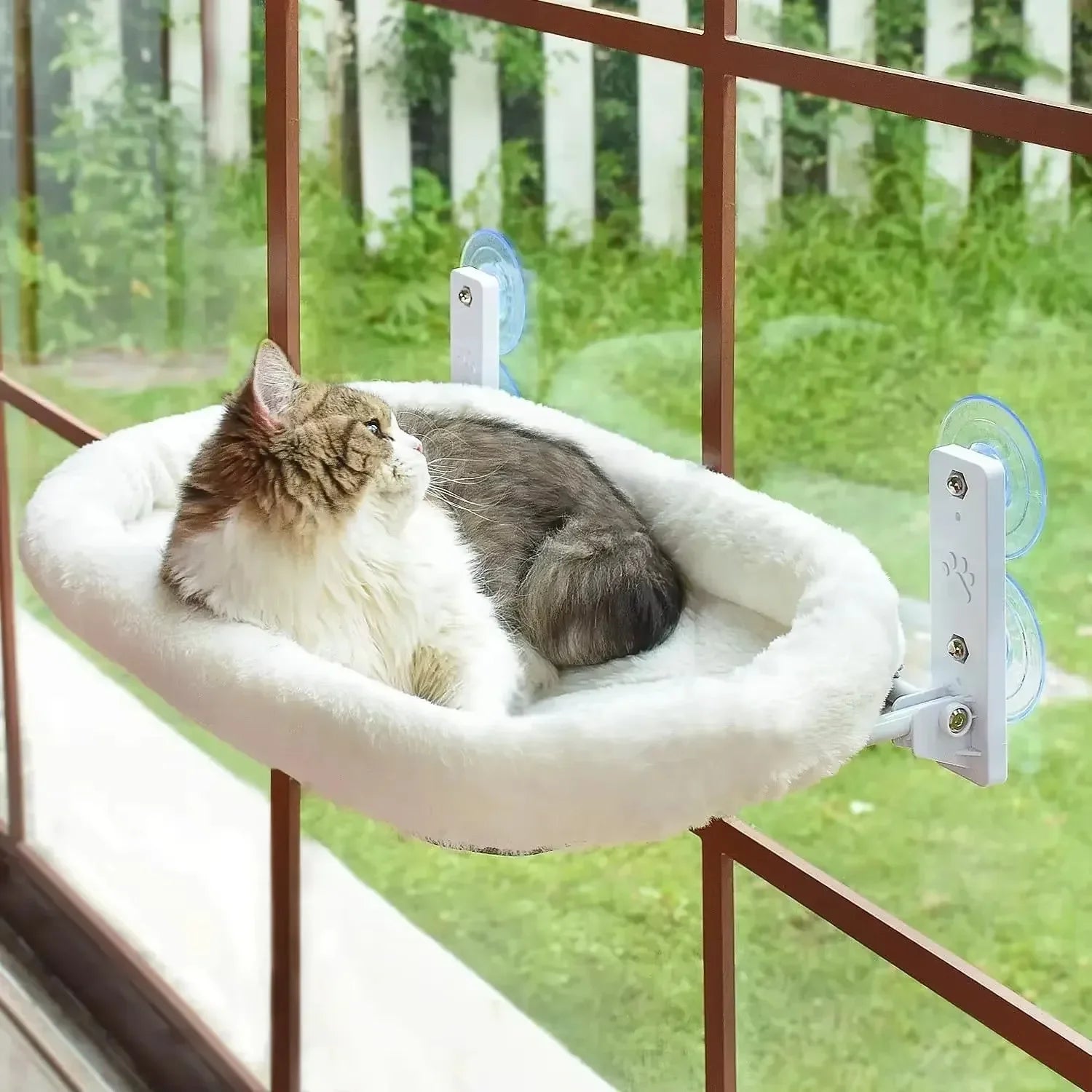 Katzenhängematte, Fensterhabitat, Katzensonnenbaden, Glas, hängender Saugnapf, Balkon, Haustiernest, faltbares Haustierbett, Katzenbedarf, Zubehör