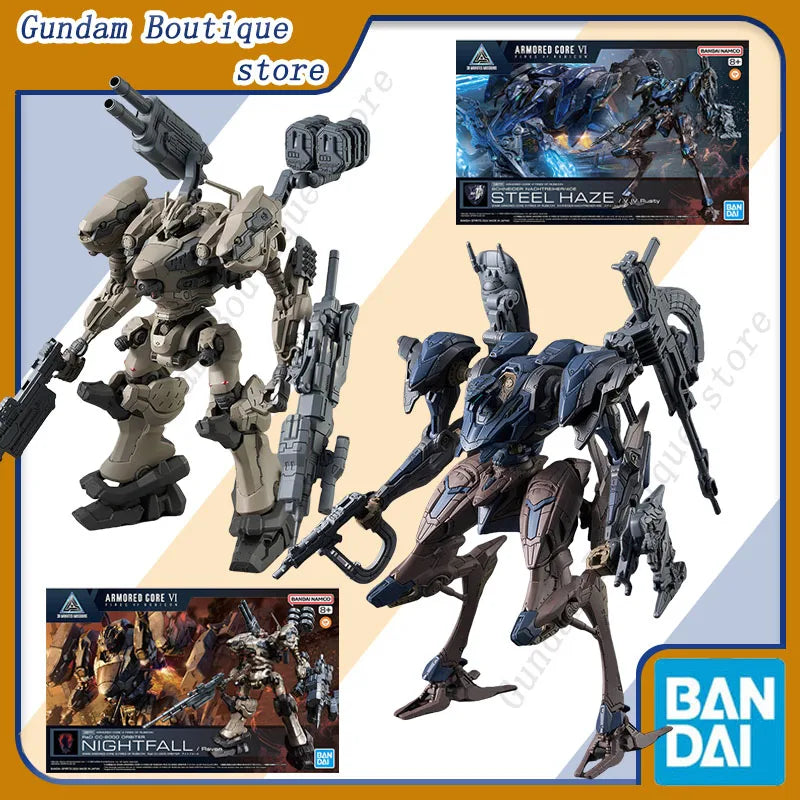 Bandai Original 30MM ARMORED CORE VI NIGHTFALL STEEL HAZE BD-011 MELANDER Liger Tail CC-2000 ORBITER Anime-Figur Bausatz