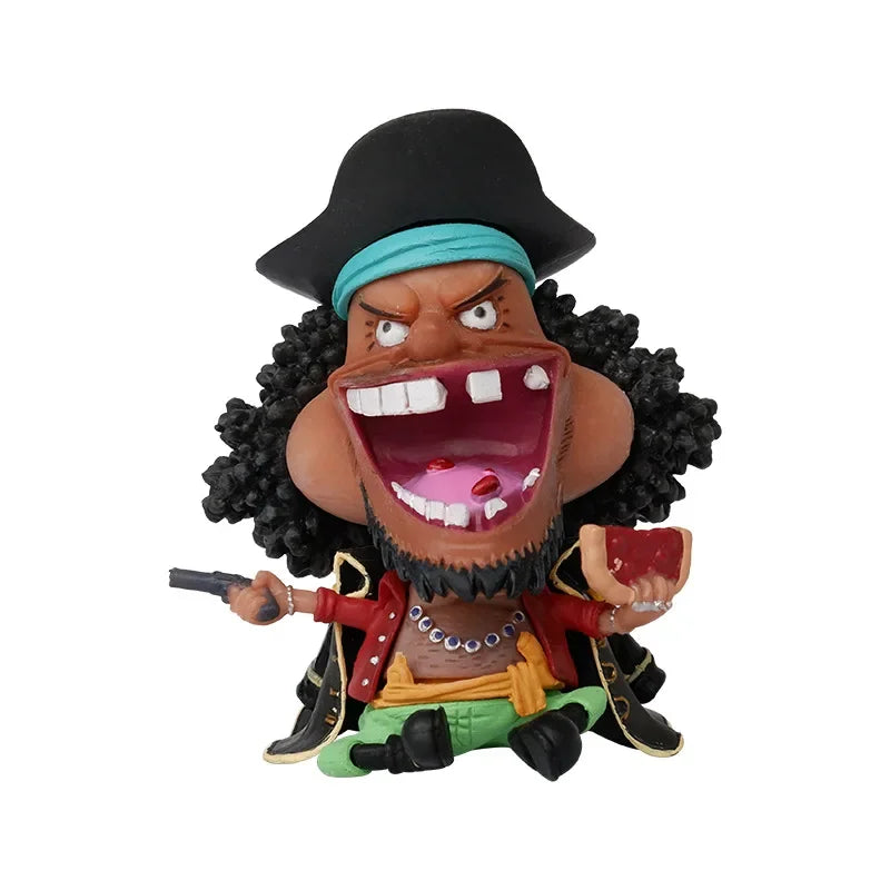 One Piece Zoro Luffy Sanji Anime Figure Ver. Robin Nami Brook Chopper PVC Car Decoration Figures Model Toy Kids Christmas Gift