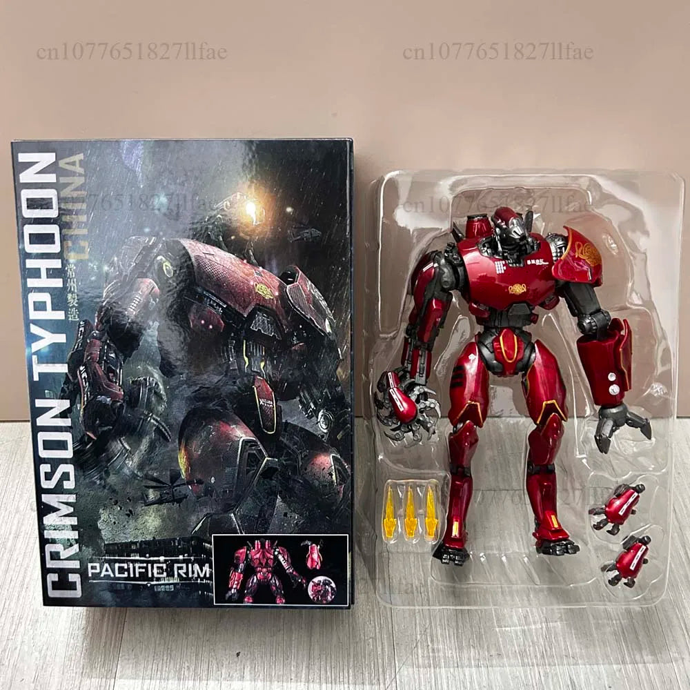 NECA Figure Pacific Rim Figure LED Red Tramp Japanese Mecha Gipsy Danger Obsidian Fury The Eureka Raiders Armour Room Decor Gift