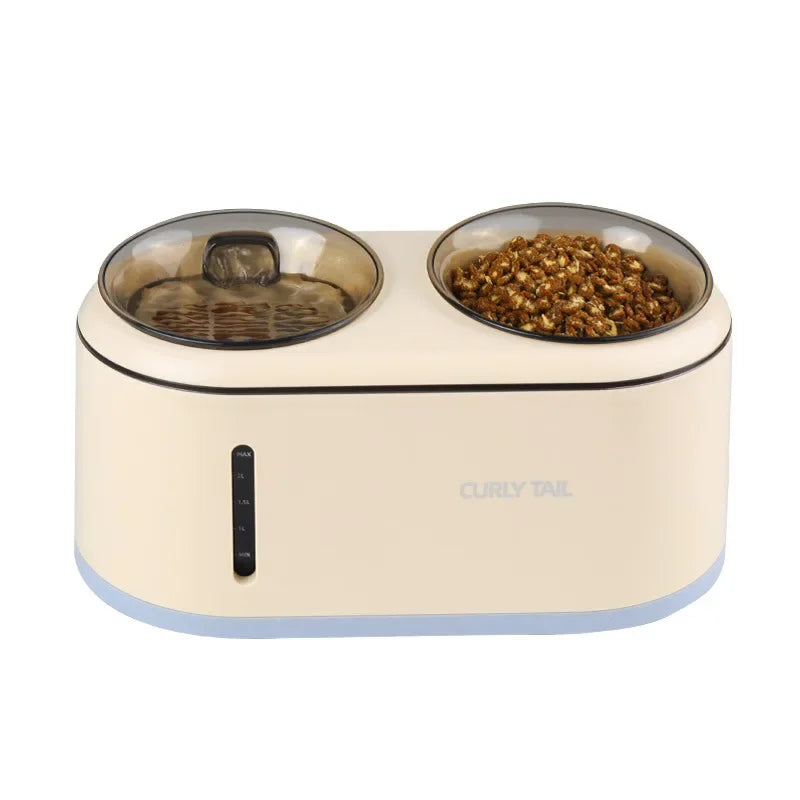 Automatischer Futterspender für Haustiere, Trinkbrunnen, kabellos, geräuschlos, Futterspender für Hunde und Katzen, Fütterungszubehör