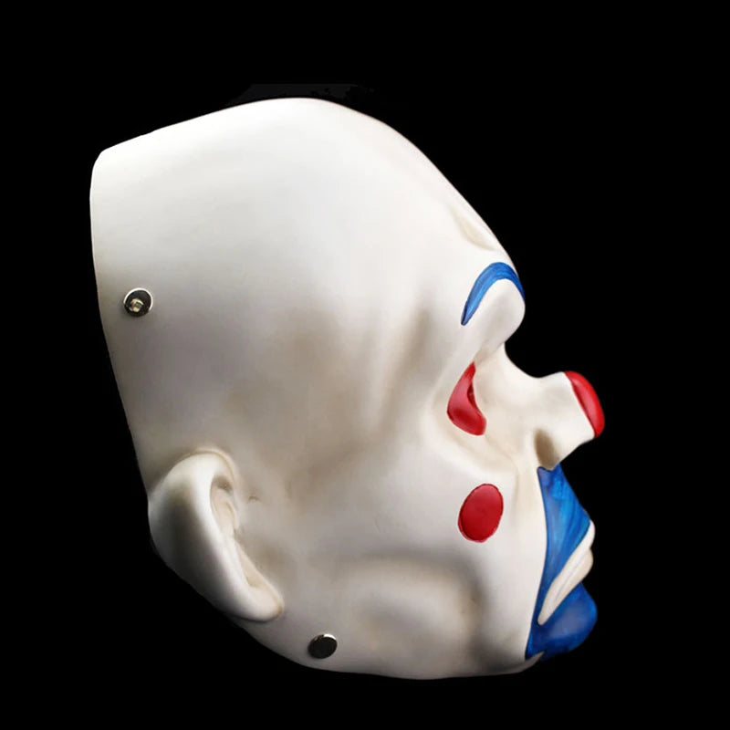 High Quality Resin Mask Collect Halloween Joker Robber Mask Adult Clown Dark Knight Scary Masquerade Party Cosplay Costume Props