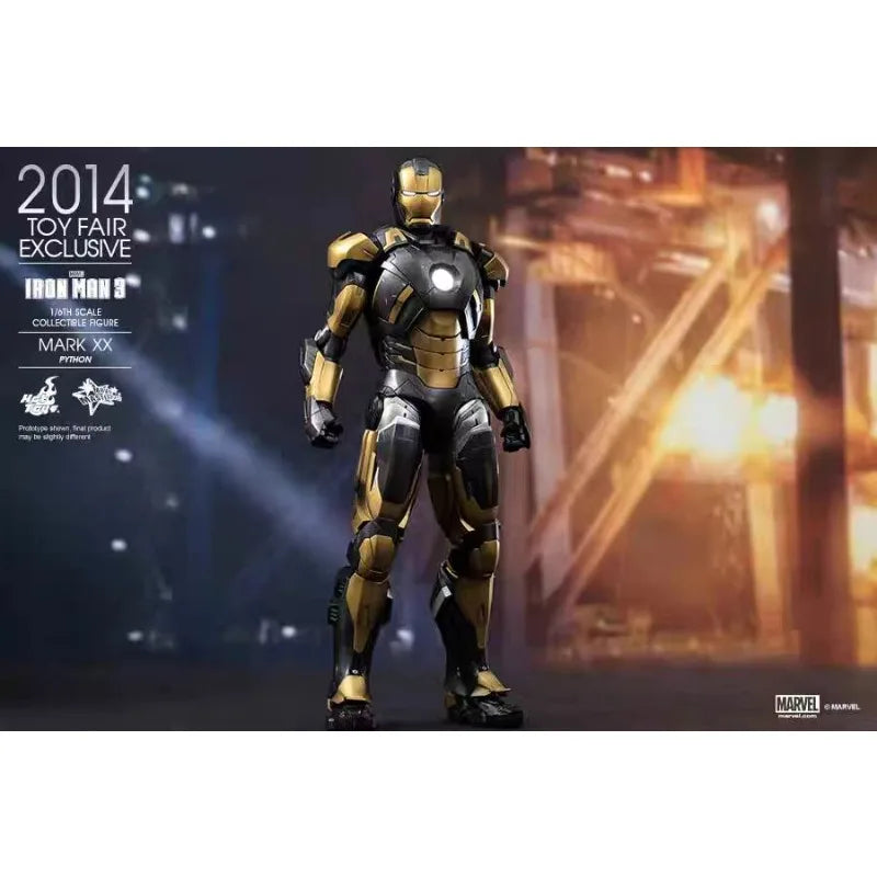 Original Hot Toys Marvel MMS248 Iron Man MK20 Python Anime Figure Collection Toys Models