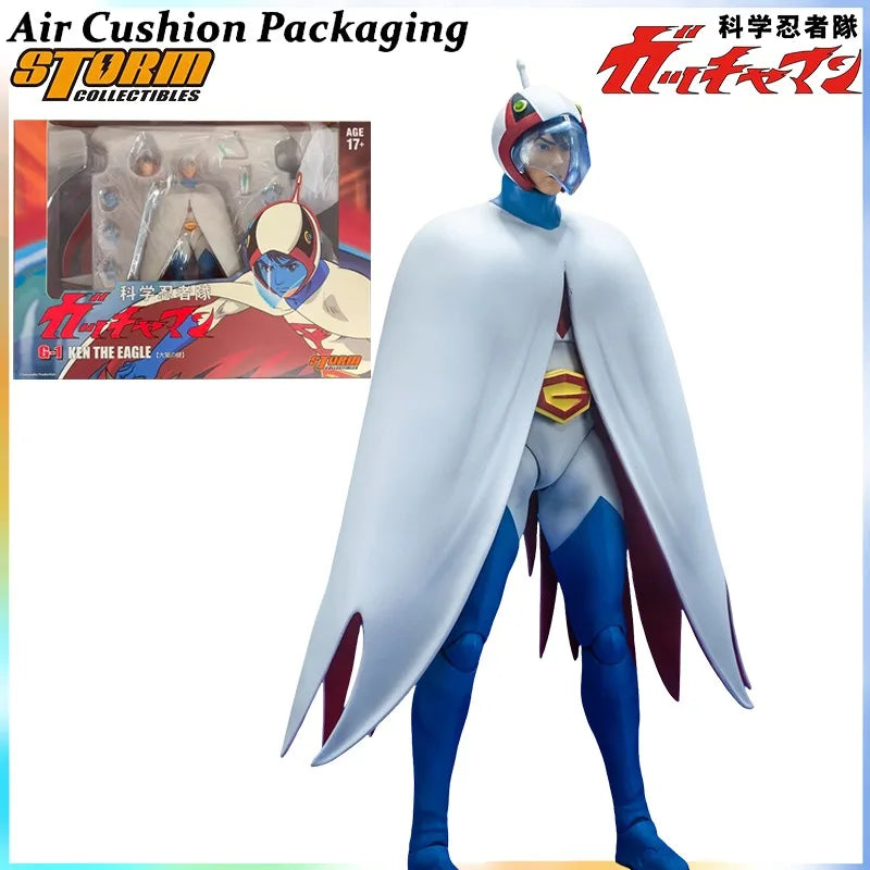 Storm Toys Genuine Science Ninja Team Gatchaman Series G1 Ken The Eagle G3 Jun The Swan Ken Washio 1/12 Action Figures Model Toy