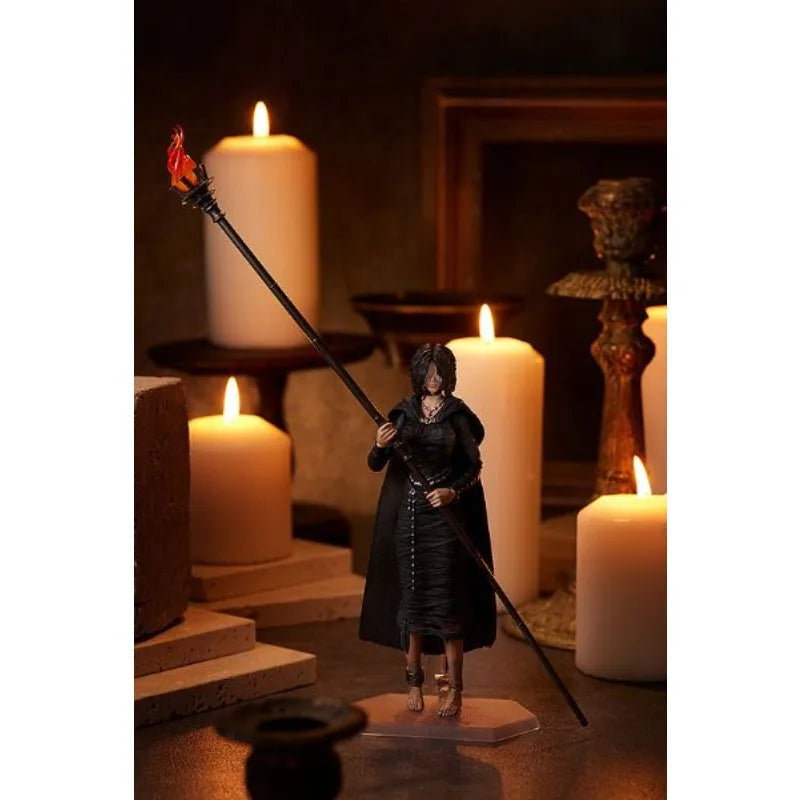GSC Genuine FINGMA Anime Figure #593 Fire Keeper in Black Action Figure Toys for Boys Kids Gift Collectible Model Ornaments