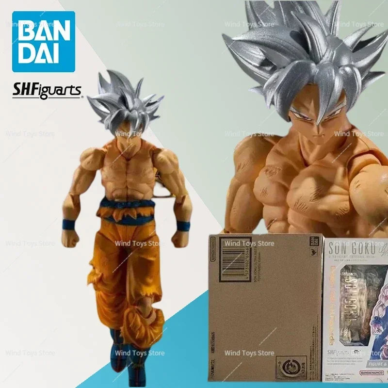 Bandai-Original Figure of Dragon Ball Z, S.H.Figuarts, Son Goku Ultra Instinct, Toyota Edition, Super Saiyan Ultra Instinct VJ30