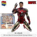 Medicom Toy Original MAFEX Avengers: Endgame Series 195 Iron Man 85 Armored Battle Damage Edition Anime Action Figure Model Toys