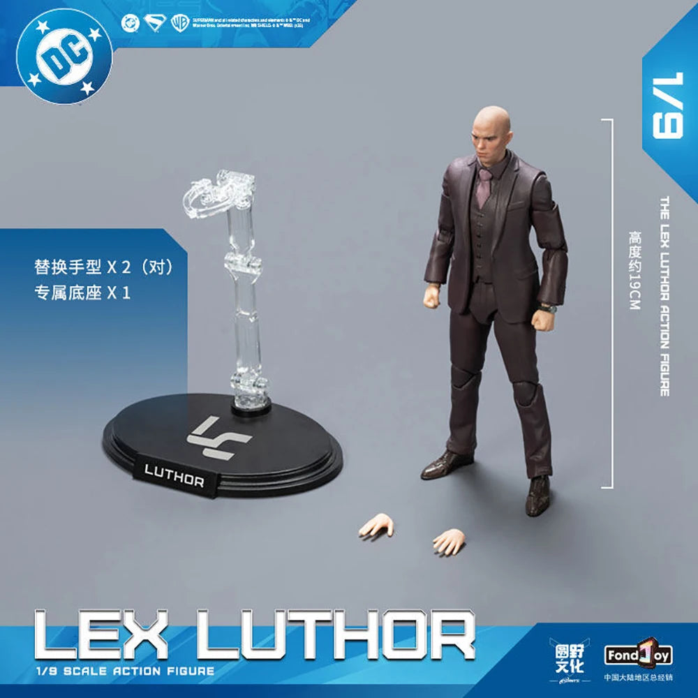 New Original FONDJOY DC Lex Luthor Action Figures Movie Collectible Model Desktop Ornament Creative Christmas Gifts for Boys