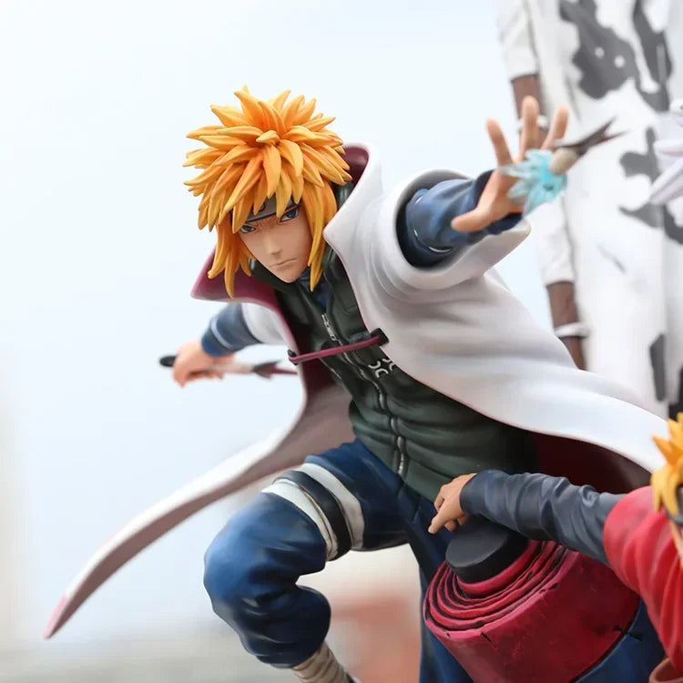 41 cm große NARUTO GK So Big Figuren Destiny Jiraiya Namikaze Minato Uzumaki Naruto zusammen Meister und Schüler Figur