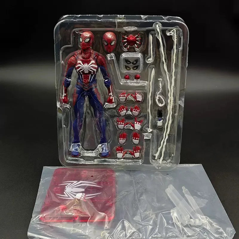 PS4 Spiderman Figur Avengers Spider Man Actionfiguren 16CM Upgrade-Anzug PS4 Game Edition Puppe Heißes Spielzeug für Jungen Geschenk