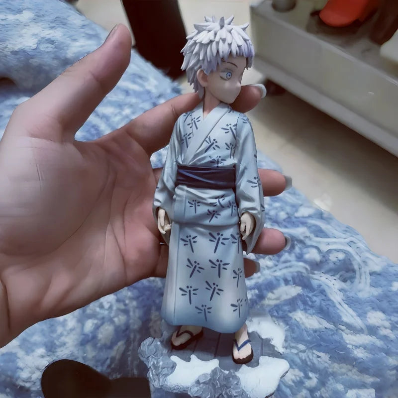 Hot Sale Anime Jujutsu Kaisen Figures Satoru Gojo Childhood  Action Figurine Q Version Pvc Desktop Decoration Toy Christmas Gift